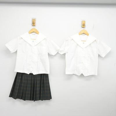 【中古】岐阜県 大垣桜高等学校 女子制服 3点 (セーラー服・スカート) sf101433
