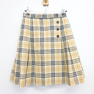 【中古】鹿児島県 神村学園高等部 女子制服 2点 (シャツ・スカート) sf101441