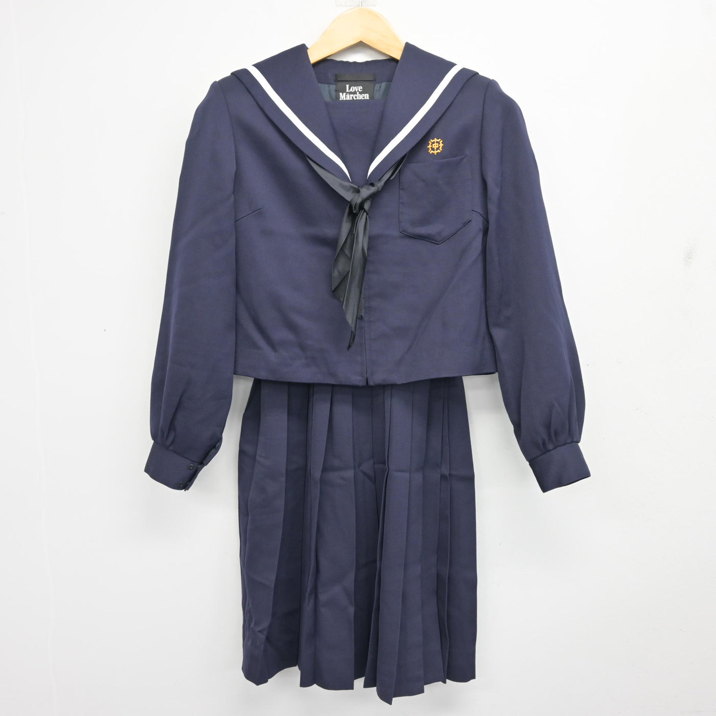 【中古】三重県 正和中学校 女子制服 3点 (セーラー服・スカート) sf101460