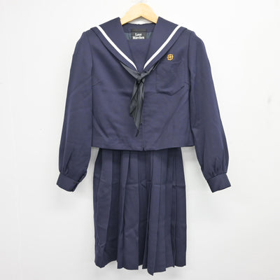 【中古】三重県 正和中学校 女子制服 3点 (セーラー服・スカート) sf101460