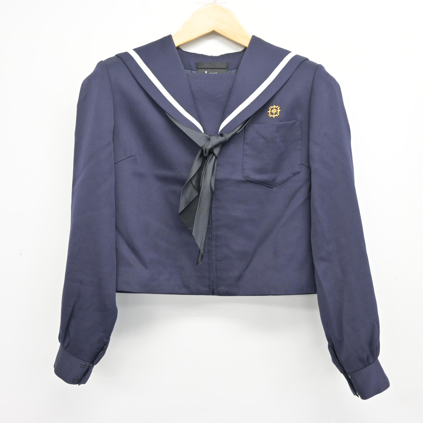 【中古】三重県 正和中学校 女子制服 3点 (セーラー服・スカート) sf101460