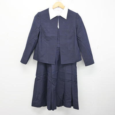 【中古】和歌山県 和歌山信愛高等学校 女子制服 3点 (ブレザー・シャツ・ジャンパースカート) sf101489