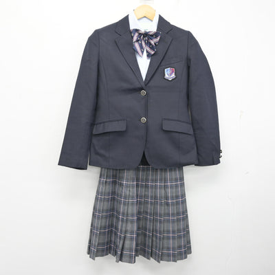 【中古】東京都 深川第八中学校 女子制服 4点 (ブレザー・シャツ・スカート) sf101498