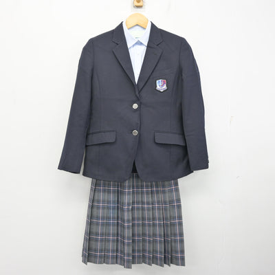 【中古】東京都 深川第八中学校 女子制服 3点 (ブレザー・シャツ・スカート) sf101499