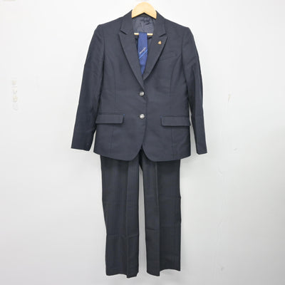 【中古】茨城県 水海道第一高等学校 女子制服 4点 (ブレザー・ズボン) sf101520