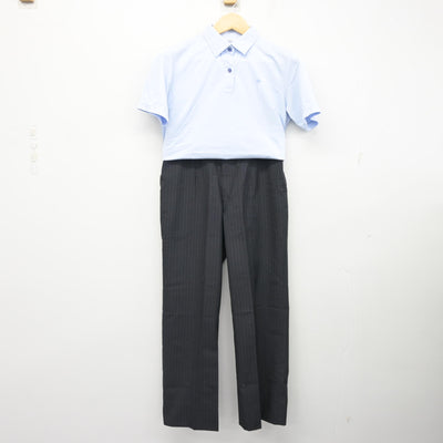 【中古】茨城県 水海道第一高等学校 女子制服 2点 (シャツ・ズボン) sf101521