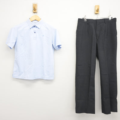 【中古】茨城県 水海道第一高等学校 女子制服 2点 (シャツ・ズボン) sf101521