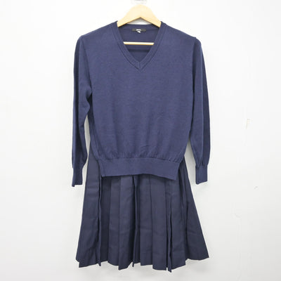 【中古】東京都 学習院女子高等科 女子制服 2点 (ニット・スカート) sf101528