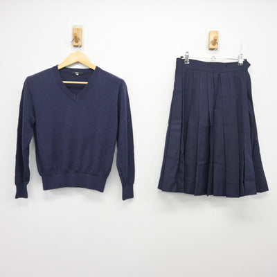 【中古】東京都 学習院女子高等科 女子制服 2点 (ニット・スカート) sf101528