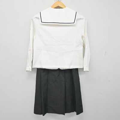 【中古】大分県 明豊高等学校 女子制服 2点 (セーラー服・スカート) sf101534