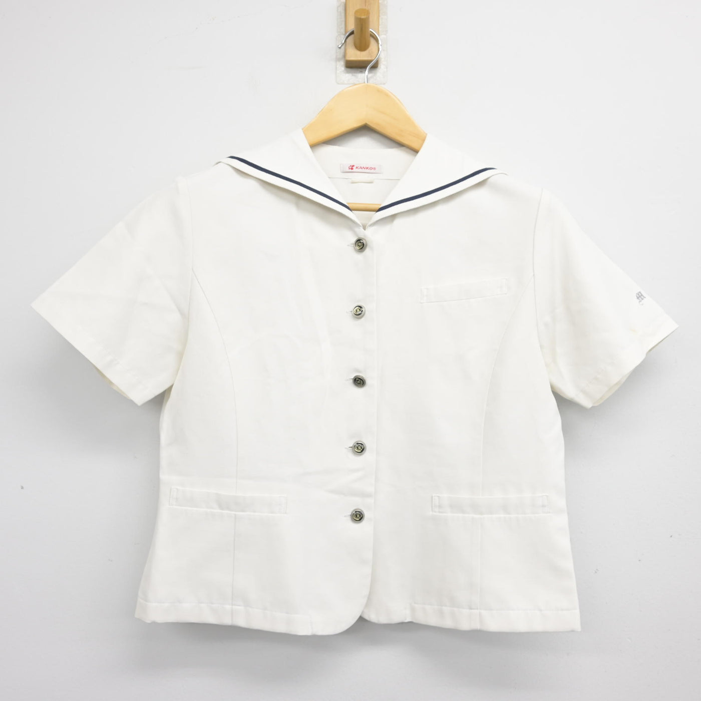 【中古】大分県 明豊高等学校 女子制服 2点 (セーラー服・スカート) sf101536