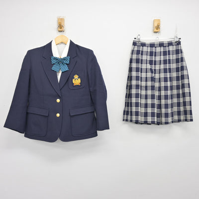 【中古】千葉県 流通経済大学付属柏高等学校 女子制服 5点 (ブレザー・シャツ・スカート) sf101544