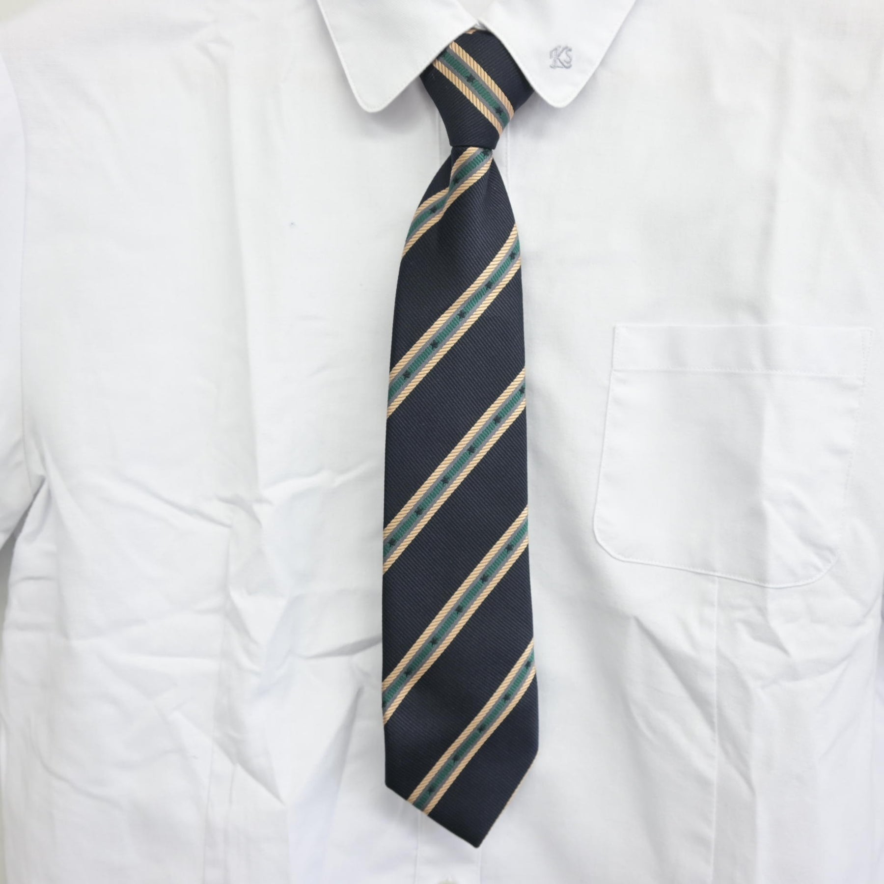 中古】兵庫県 神戸星城高等学校 女子制服 3点 (シャツ・スカート