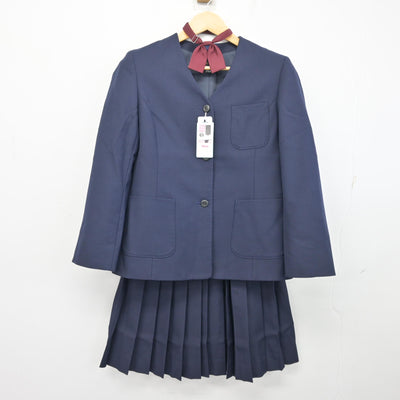 【中古】新潟県 早通中学校 女子制服 3点 (ブレザー・スカート) sf101569