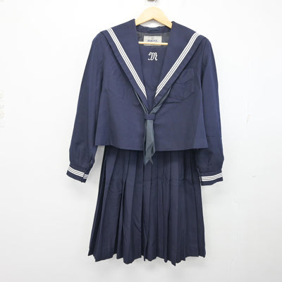 【中古】兵庫県 姫路南高等学校 女子制服 4点 (ニット・セーラー服・スカート) sf101570