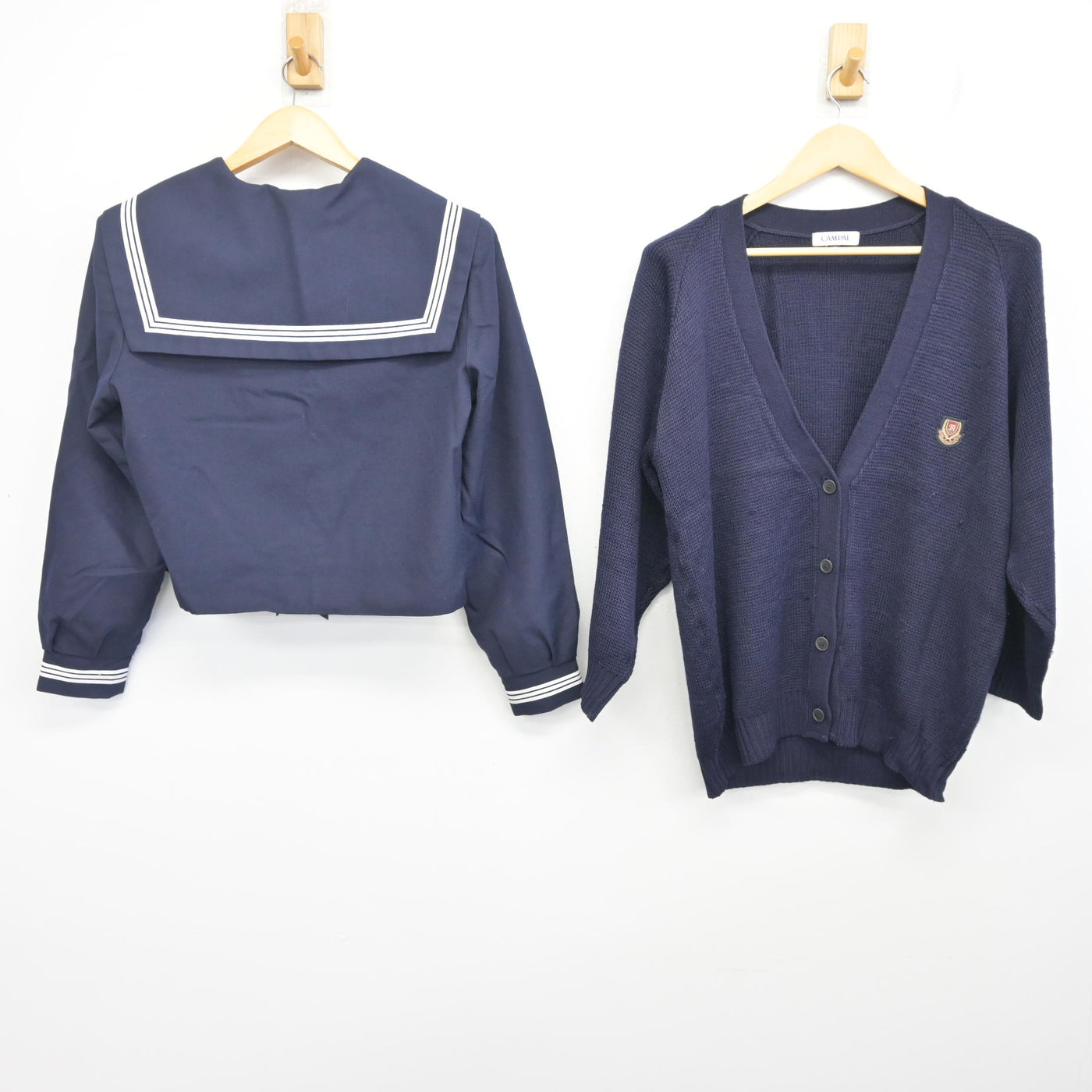 【中古】兵庫県 姫路南高等学校 女子制服 4点 (ニット・セーラー服・スカート) sf101570