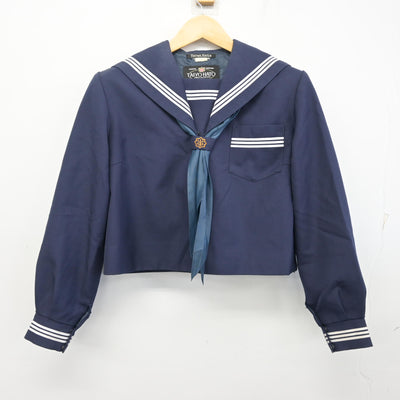 【中古】兵庫県 姫路南高等学校/旧制服 女子制服 4点 (セーラー服・スカート・スカート) sf101575