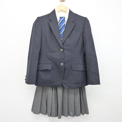 【中古】栃木県 宇都宮南高等学校 女子制服 4点 (ブレザー・シャツ・スカート) sf101577