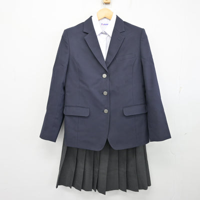 【中古】東京都 深川第四中学校 女子制服 3点 (ブレザー・シャツ・スカート) sf101597