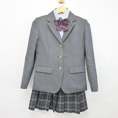 【中古】神奈川県 横浜創学館高等学校 女子制服 4点 (ブレザー・シャツ・スカート) sf101600