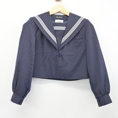 【中古】福岡県 大原中学校 女子制服 2点 (セーラー服・ジャンパースカート) sf101610