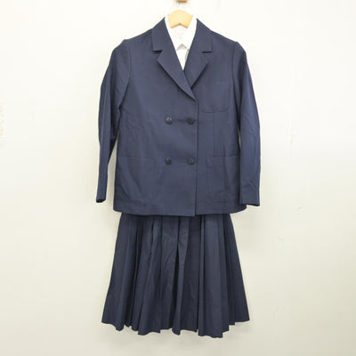 【中古】兵庫県 大社中学校 女子制服 3点 (ブレザー・シャツ・スカート) sf101613