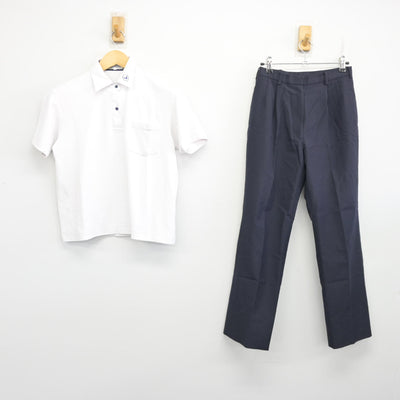 【中古】大阪府 白鷺中学校 女子制服 2点 (シャツ・ズボン) sf101619