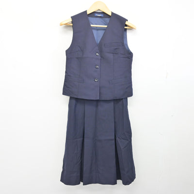 【中古】静岡県 静岡市立東中学校 女子制服 5点 (ブレザー・ベスト・スカート) sf101622