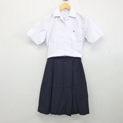 【中古】静岡県 静岡市立東中学校 女子制服 2点 (シャツ・スカート) sf101623