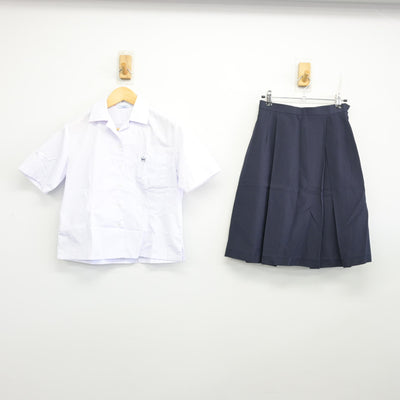 【中古】静岡県 静岡市立東中学校 女子制服 2点 (シャツ・スカート) sf101623