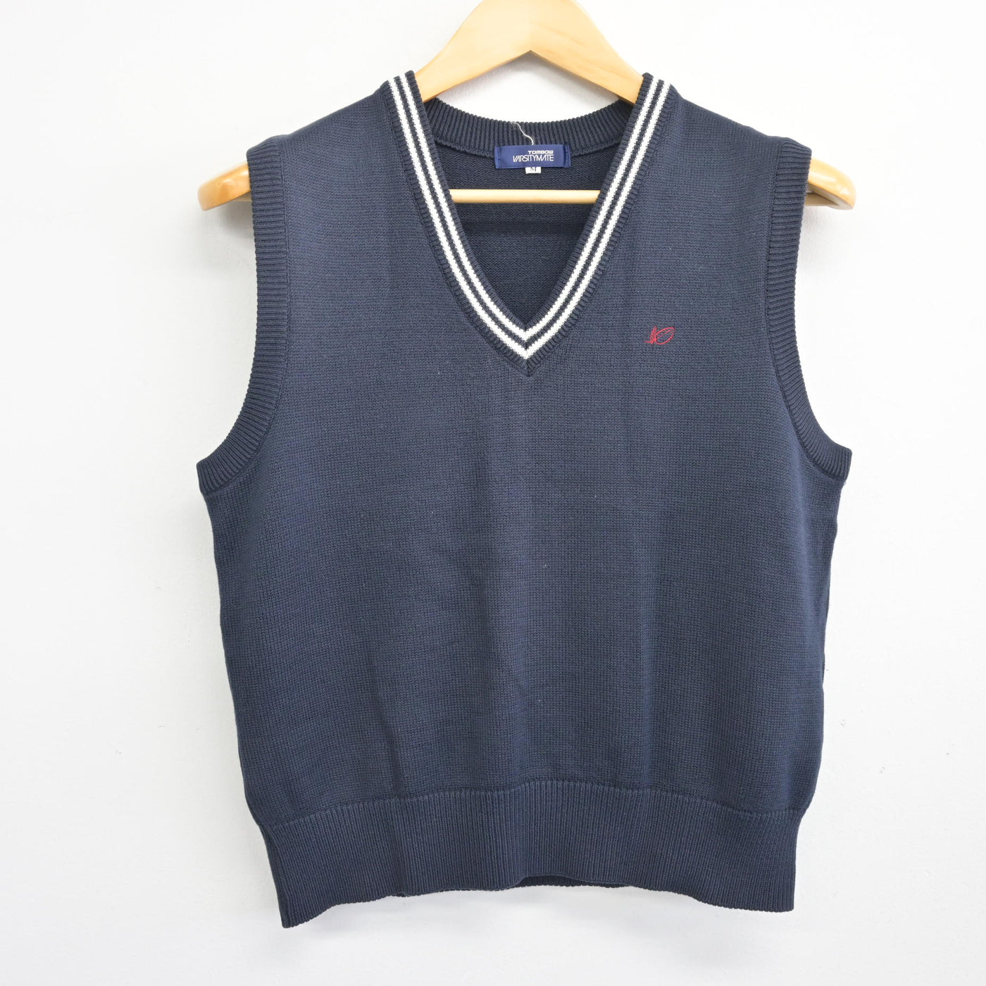 【中古】福岡県 福岡大学附属大濠高等学校 女子制服 2点 (ニットベスト・スカート) sf101627