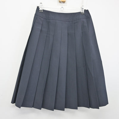 【中古】福岡県 福岡大学附属大濠高等学校 女子制服 2点 (ニットベスト・スカート) sf101627