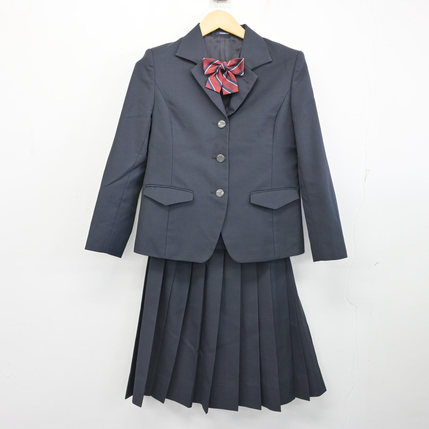 【中古】福岡県 福岡大学附属大濠高等学校 女子制服 3点 (ブレザー・スカート) sf101628