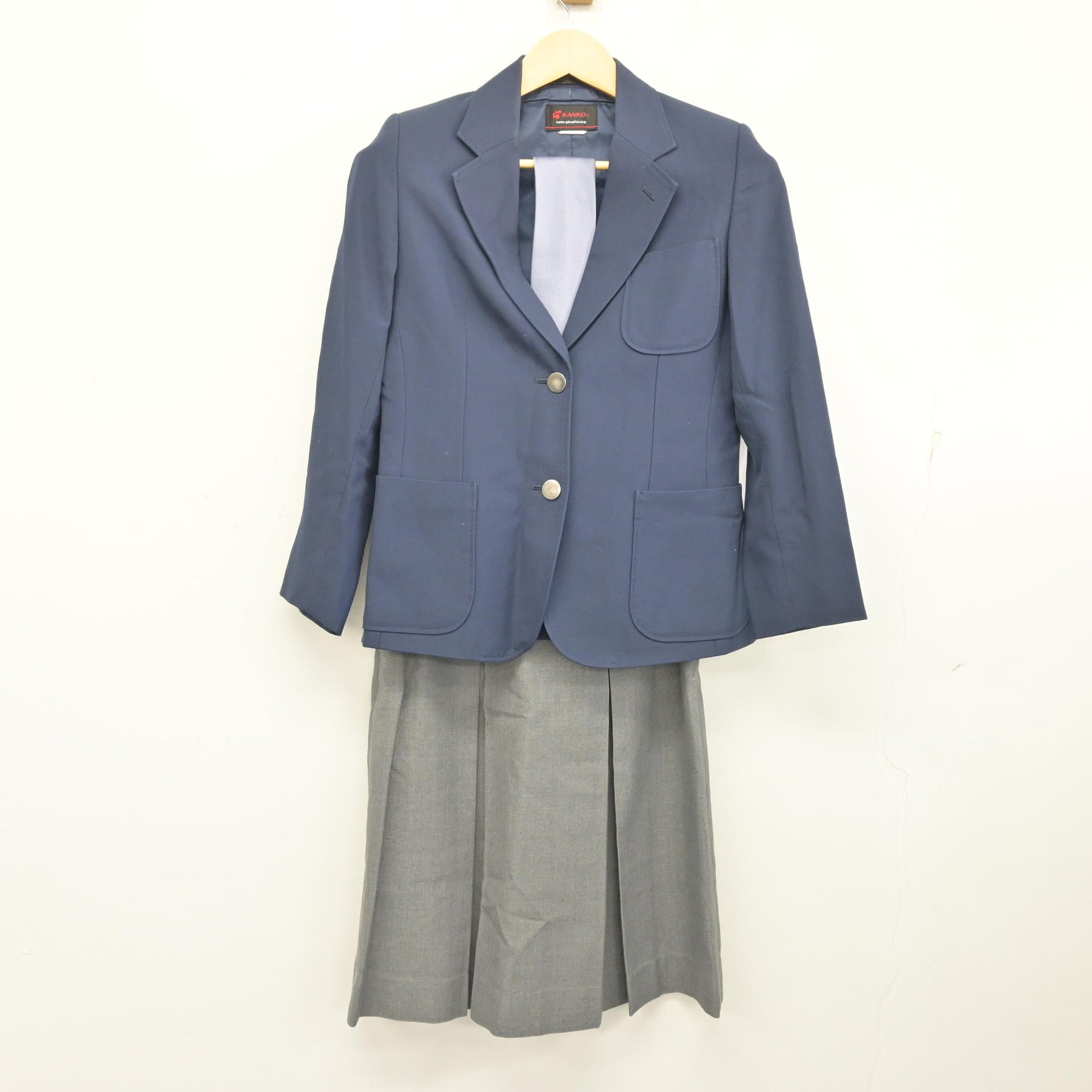 中古】神奈川県 東高津中学校 女子制服 3点 (ブレザー・スカート