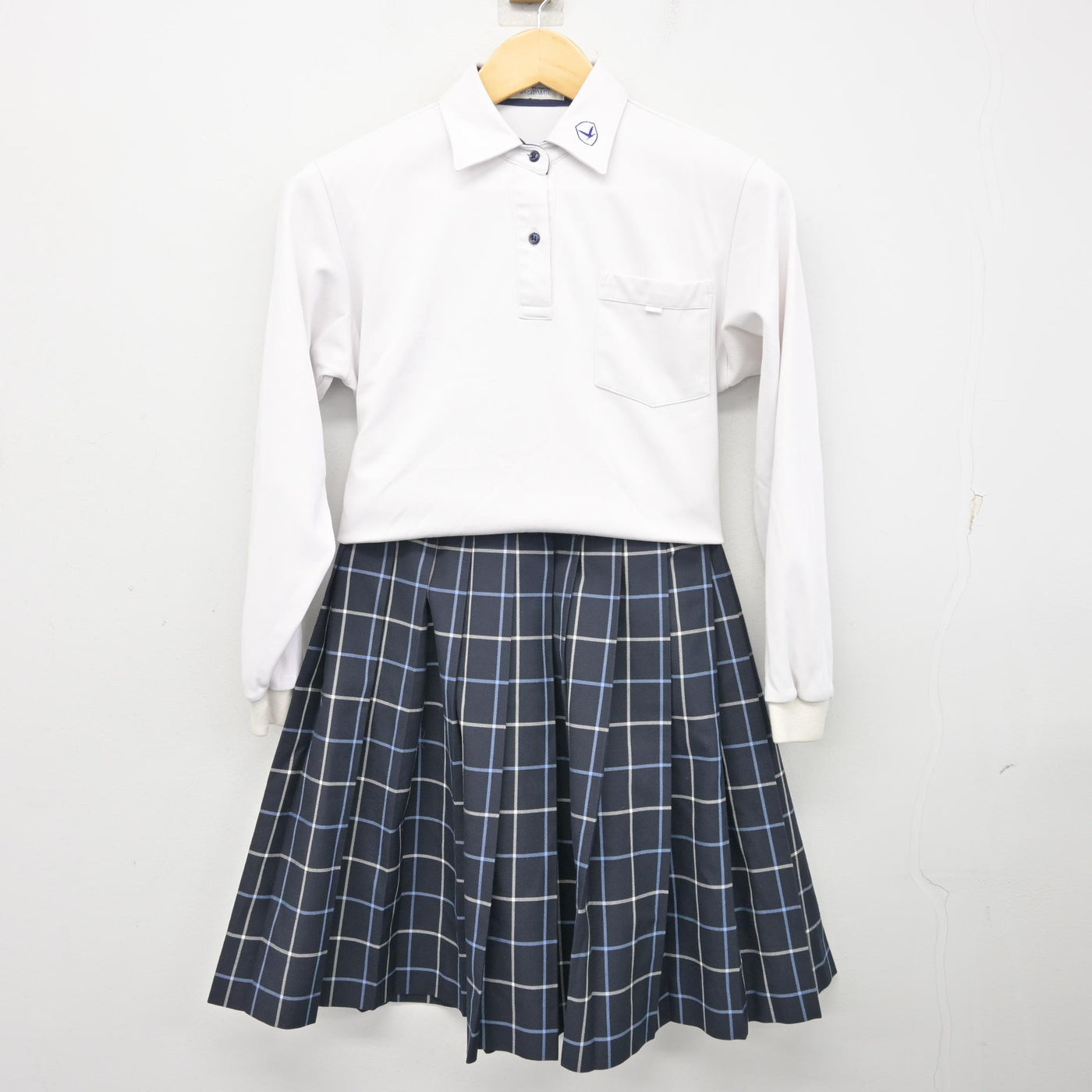 中古】大阪府 白鷺中学校 女子制服 3点 (ブレザー・シャツ・スカート