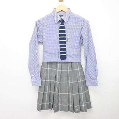 【中古】東京都 武蔵野大学中学校・高等学校 女子制服 5点 (ブレザー・ベスト・シャツ・スカート) sf101709