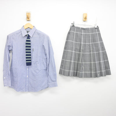 【中古】東京都 武蔵野大学中学校・高等学校 女子制服 5点 (ブレザー・ベスト・シャツ・スカート) sf101709
