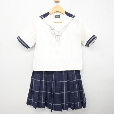 【中古】東京都 武蔵野大学中学校・高等学校 女子制服 3点 (セーラー服・スカート) sf101710