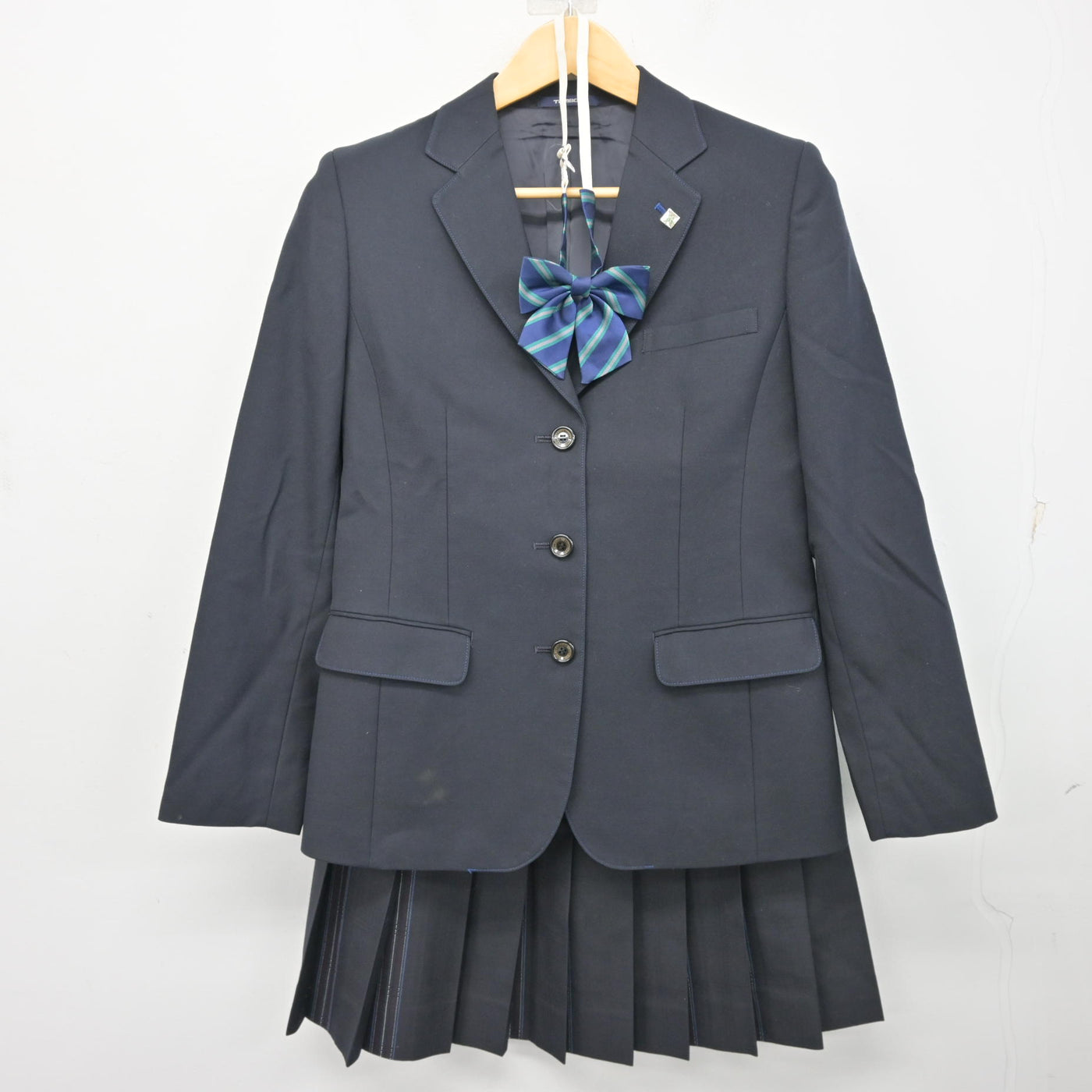 【中古】東京都 八王子実践中学校・高等学校/旧制服 女子制服 3点 (ブレザー・スカート) sf101715