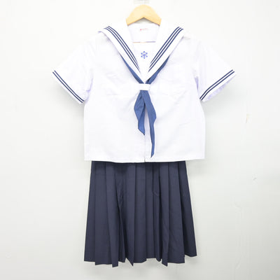 【中古】千葉県 東国分中学校 女子制服 3点 (セーラー服・スカート) sf101726
