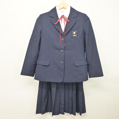【中古】千葉県 東国分中学校 女子制服 5点 (ブレザー・シャツ・スカート) sf101731