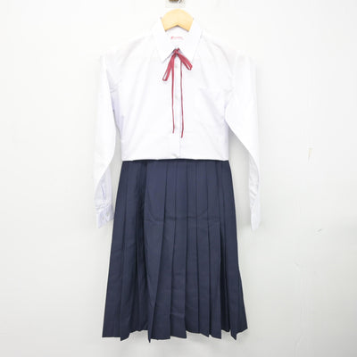 【中古】千葉県 東国分中学校 女子制服 5点 (ブレザー・シャツ・スカート) sf101731