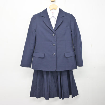 【中古】千葉県 東国分中学校 女子制服 3点 (ブレザー・シャツ・スカート) sf101733