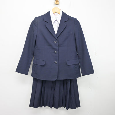 【中古】千葉県 東国分中学校 女子制服 3点 (ブレザー・シャツ・スカート) sf101734