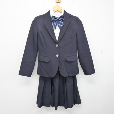 【中古】広島県 五日市中学校 女子制服 4点 (ブレザー・シャツ・スカート) sf101737