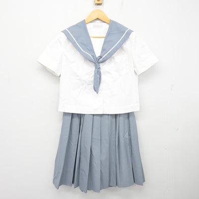 【中古】佐賀県 佐賀市立 城東中学校 女子制服 2点 (セーラー服・スカート) sf101741