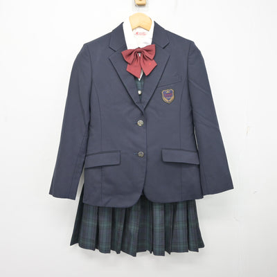 【中古】神奈川県 桐光学園中学校・高等学校 女子制服 5点 (ブレザー・ベスト・シャツ・スカート) sf101743