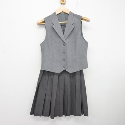 【中古】北海道 市立札幌平岸高等学校 女子制服 4点 (ブレザー・ベスト・スカート) sf101747