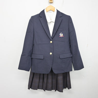 【中古】愛知県 岩倉総合高等学校 女子制服 3点 (ブレザー・シャツ・スカート) sf101748