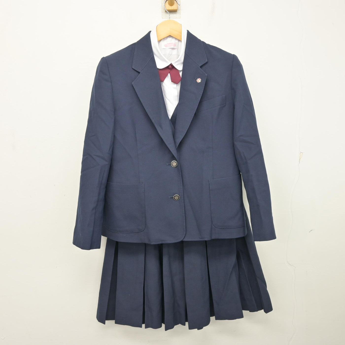【中古】愛知県 春日井南高等学校/旧制服 女子制服 6点 (ブレザー・ベスト・シャツ・スカート) sf101773